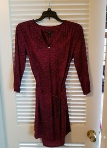 Banana Republic purple and navy minidress